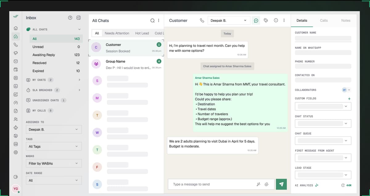 Unified Inbox screenshot